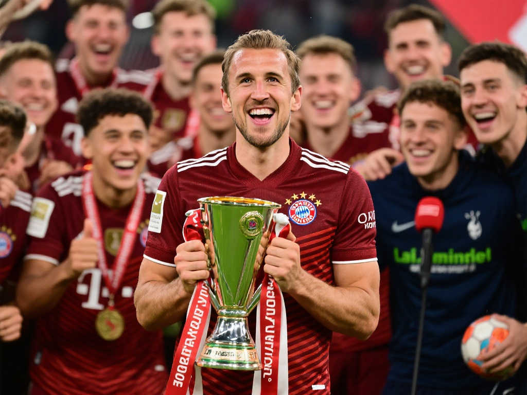 莱默尔首获德甲冠军，与凯恩、戴尔、乌尔比希共享荣耀时刻